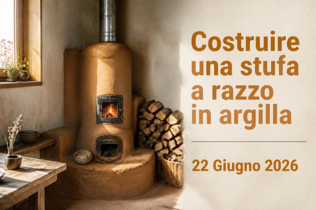 Costruire una stufa a razzo in argilla per riscaldare e cucinare