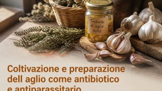 Coltivazione e preparazione dell’aglio come antibiotico e antiparassitario