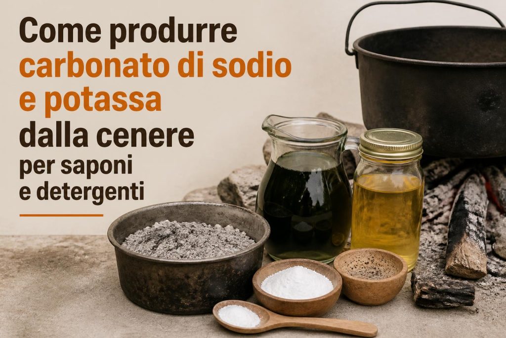 Come produrre carbonato di sodio e potassa dalla cenere per saponi e detergenti