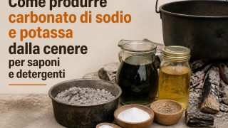 Come produrre carbonato di sodio e potassa dalla cenere per saponi e detergenti