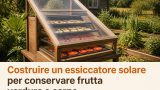 Costruire un essiccatore solare per conservare frutta verdura e carne