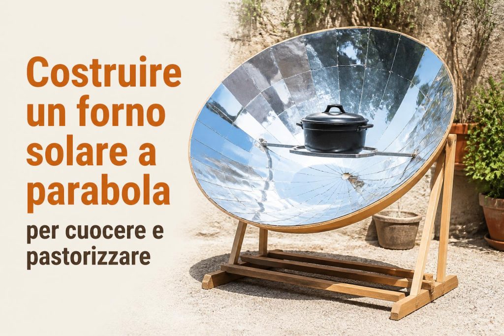 Costruire un forno solare a parabola per cuocere e pastorizzare