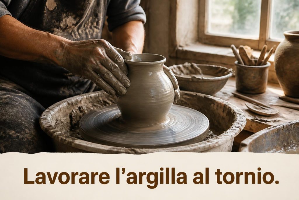 Lavorare l’argilla al tornio: tecniche di base per vasi e contenitori