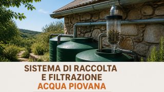 Sistema di raccolta e filtrazione dell’acqua piovana per uso domestico