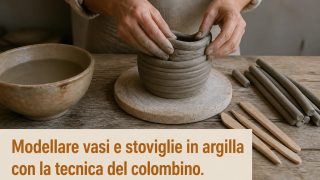 Modellare vasi e stoviglie in argilla con la tecnica del colombino