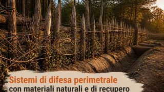 Sistemi di difesa perimetrale con materiali naturali e di recupero