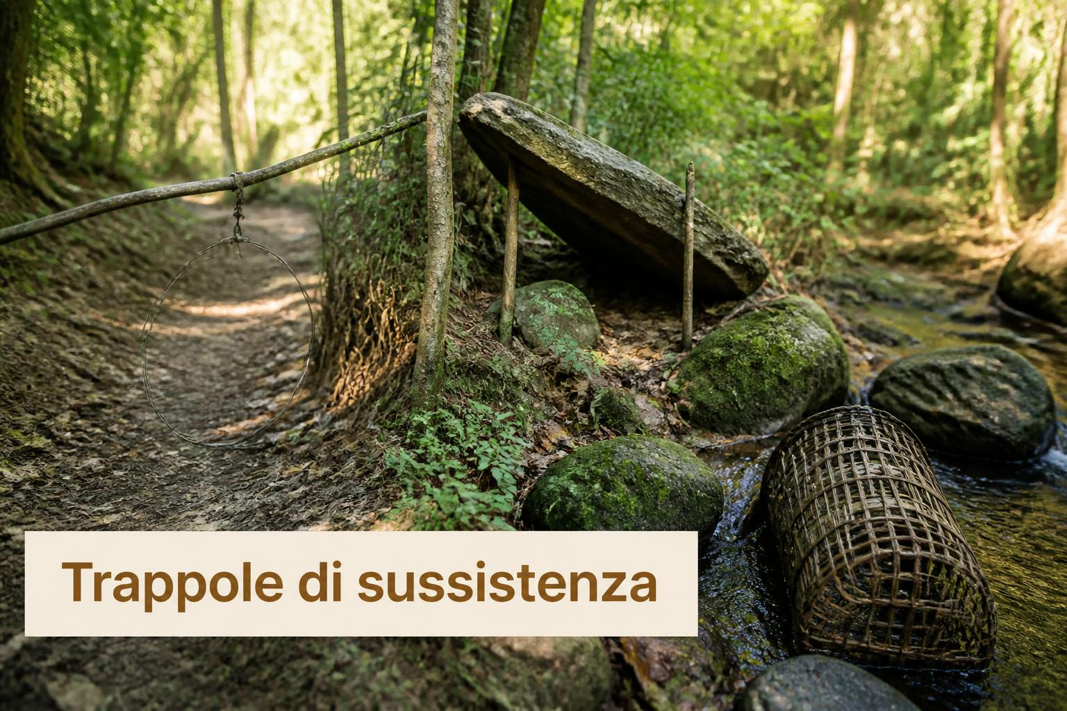Costruire trappole per la caccia di sussistenza a piccola selvaggina
