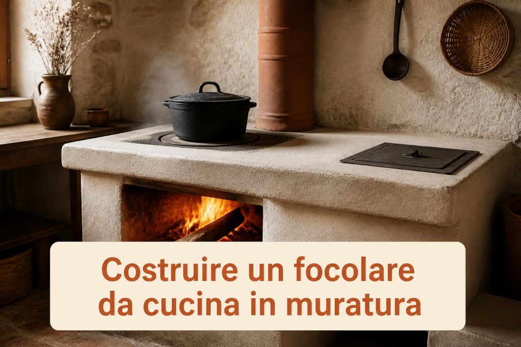 Costruire un focolare da cucina in muratura per cottura e riscaldamento