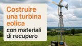 Costruire una turbina eolica con materiali di recupero per generare elettricità