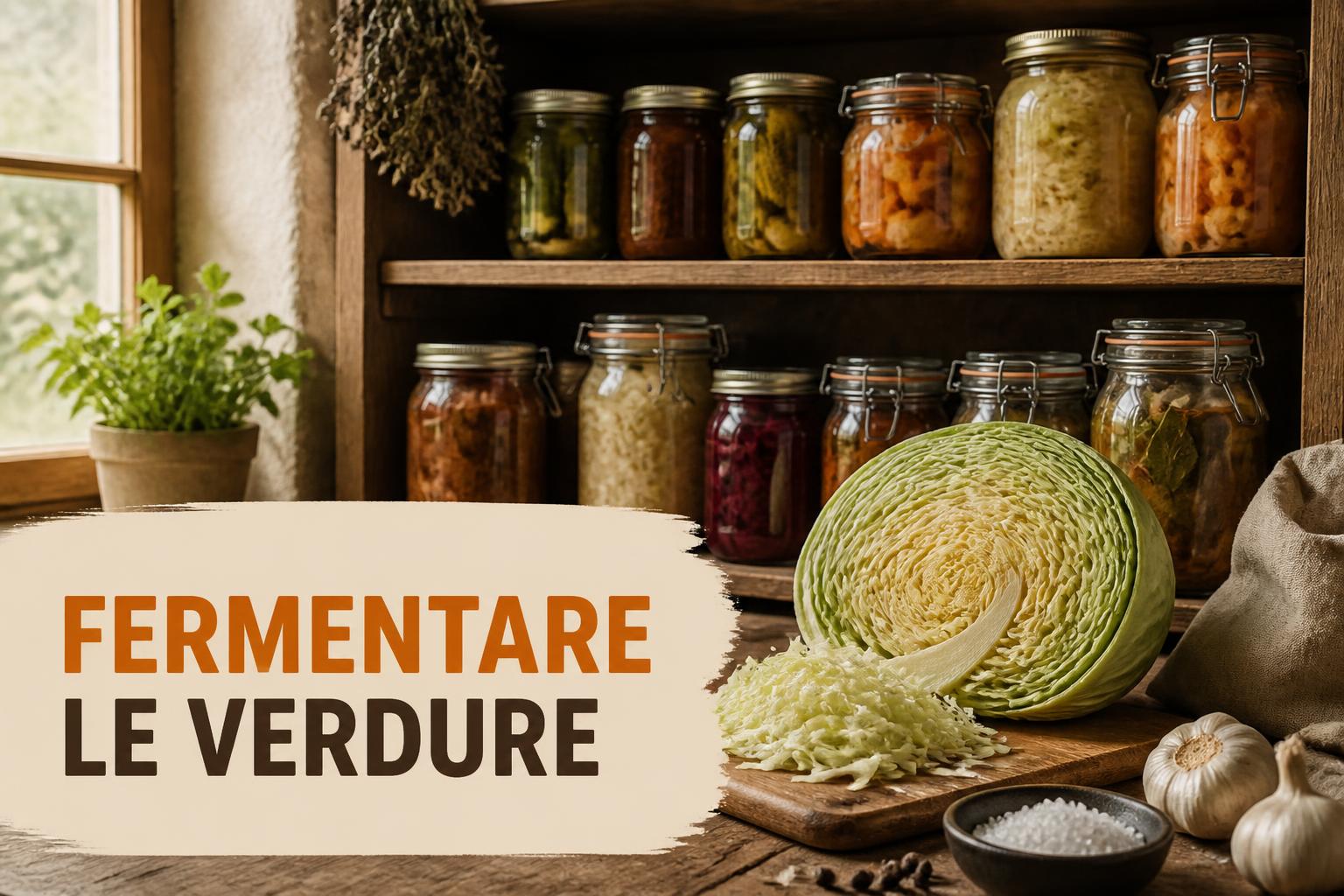 Fermentare le verdure per la conservazione: crauti, sottaceti e fermentazione lattica