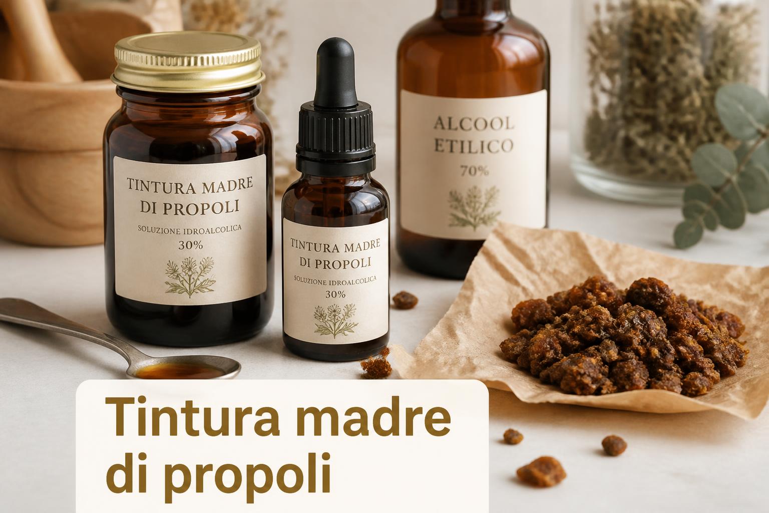 Preparare la tintura madre di propoli per uso medicinale