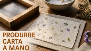 Produrre carta a mano da fibre vegetali per scrittura, stampa e imballaggio
