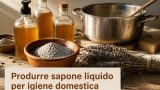 Produrre sapone liquido per igiene domestica con cenere e grassi