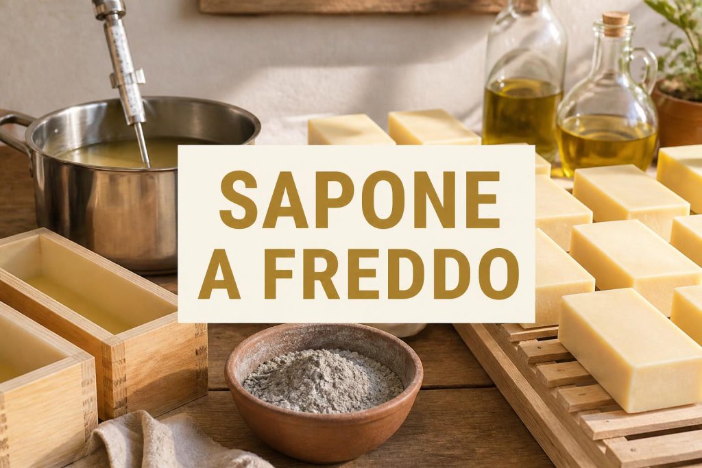 Produrre sapone solido a freddo con olio e liscivia per igiene personale