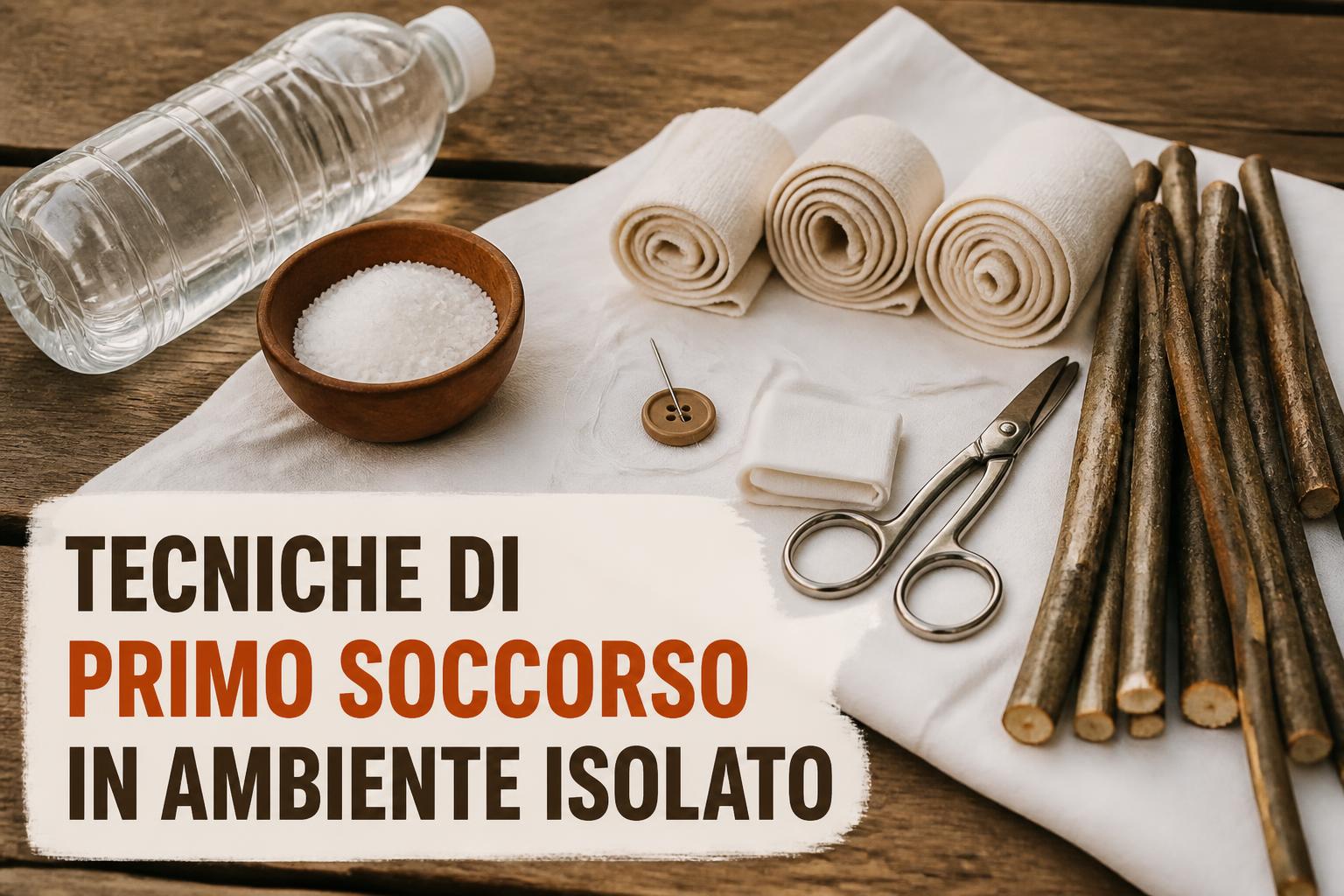 Tecniche di primo soccorso in ambiente isolato: medicazioni e gestione ferite senza presidi