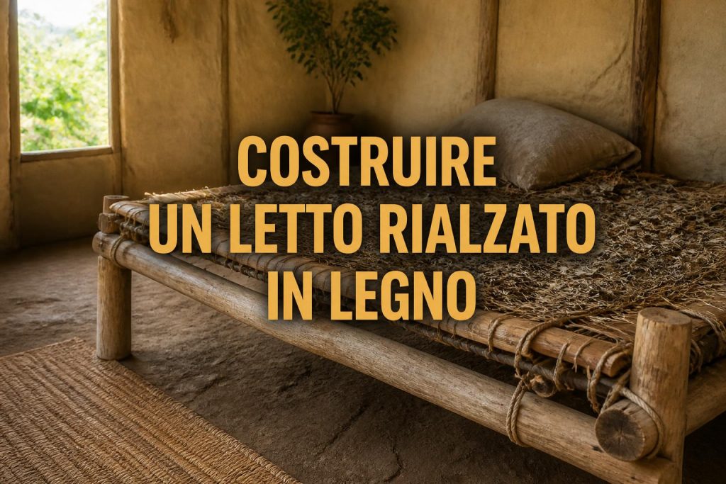 Costruire un letto rialzato in legno con rete di corde