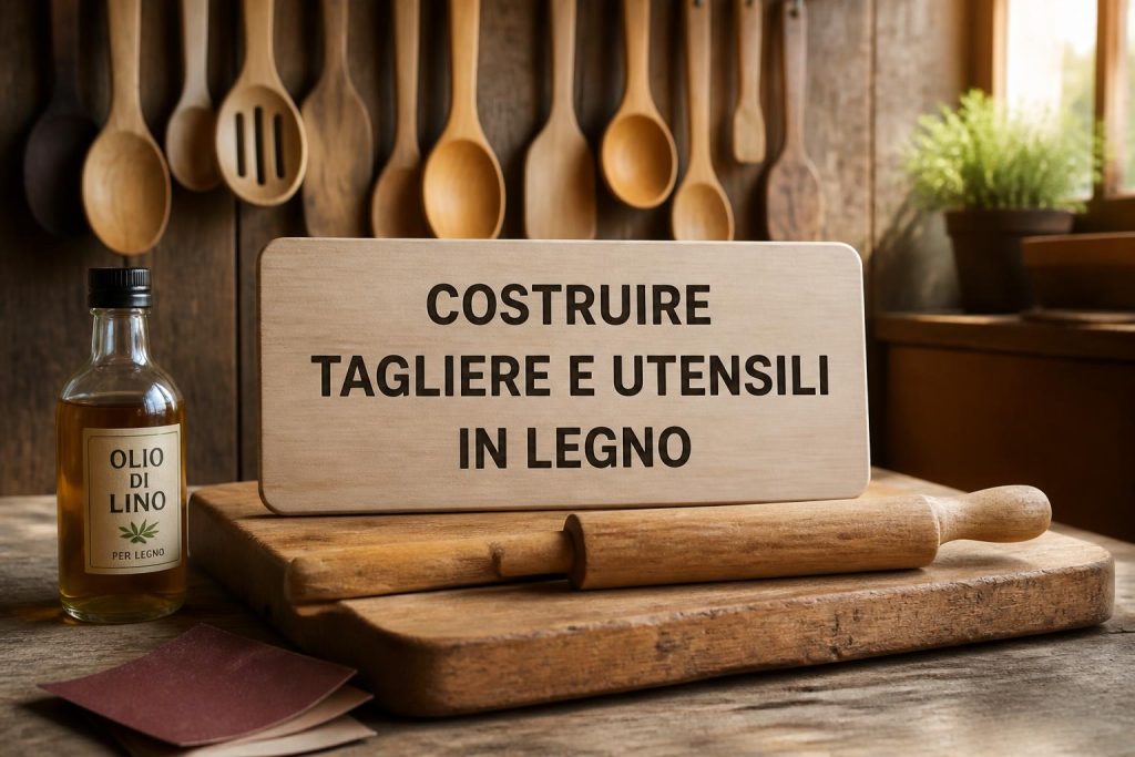 Costruire un tagliere e utensili da cucina in legno
