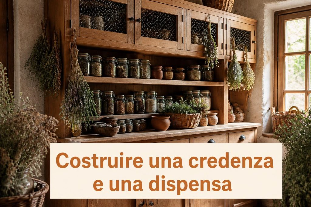 Costruire una credenza e una dispensa per conservare gli alimenti