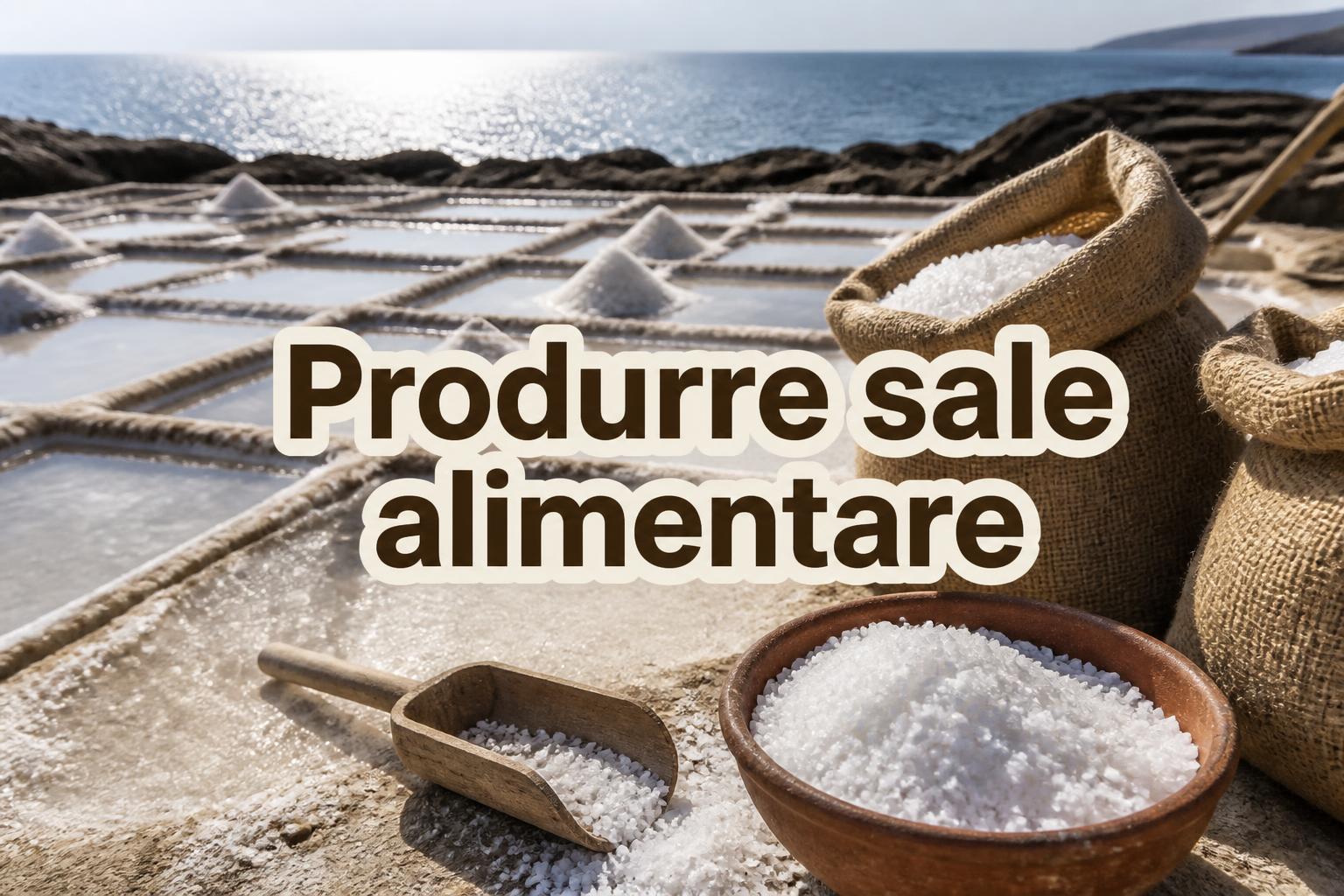 Produrre sale alimentare: estrazione, raffinazione e conservazione