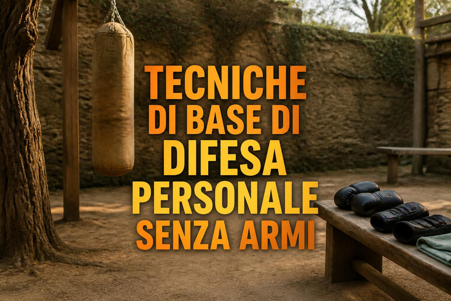 Tecniche di base di difesa personale senza armi