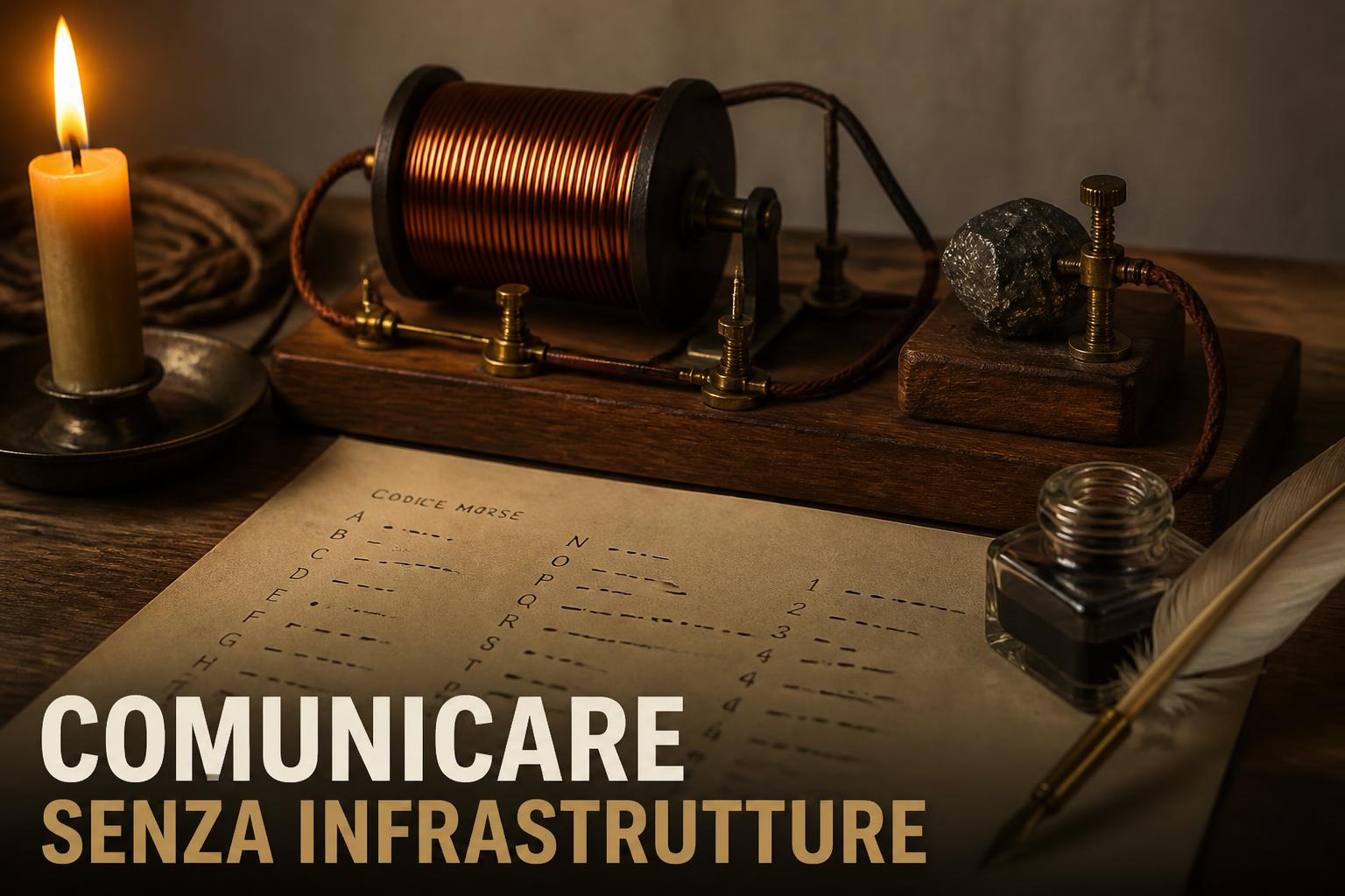 Comunicare senza infrastrutture: guida completa a radio, segnali, crittografia e scrittura
