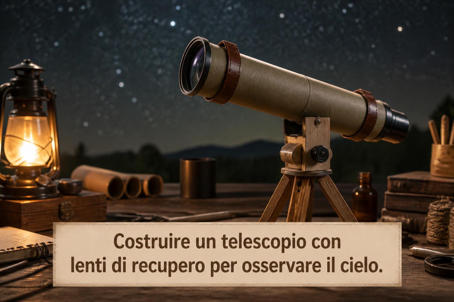 Costruire un telescopio con lenti di recupero per osservare il cielo