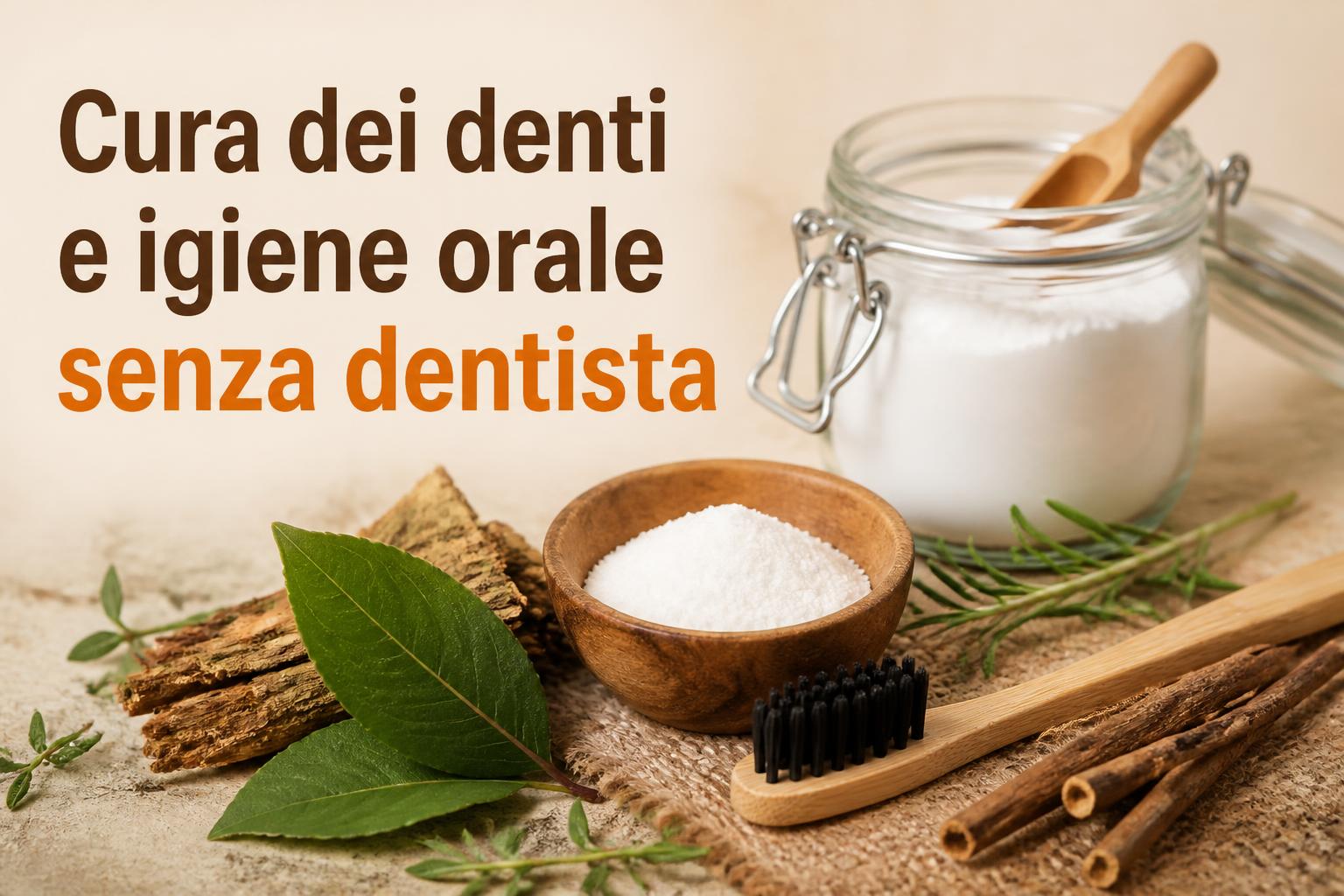Cura dei denti e igiene orale senza dentista
